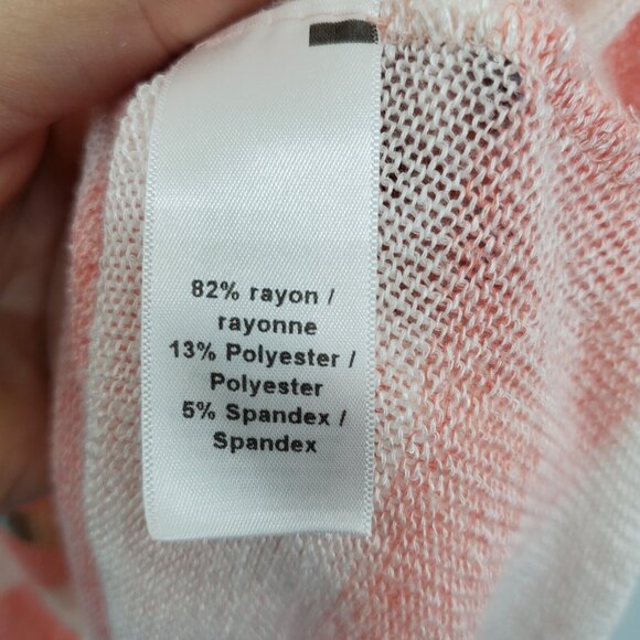 Maurices 1X 14/16 Plus Pink White Striped Nautical Anchor Graphic Tee Stretch - Picture 12 of 16